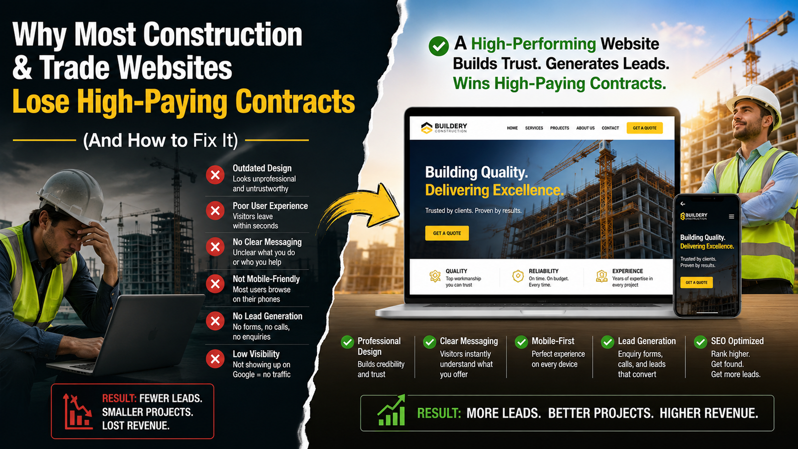 Why Most Construction & Trade Websites Lose High-Paying Contracts (And How to Fix It)